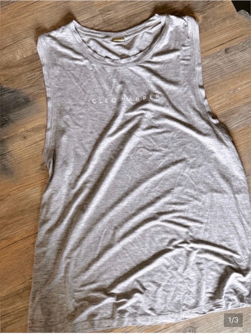 Cleo Harper lightweight gray muscle tank top size medium